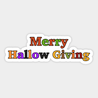 Merry Hallow Giving Sticker